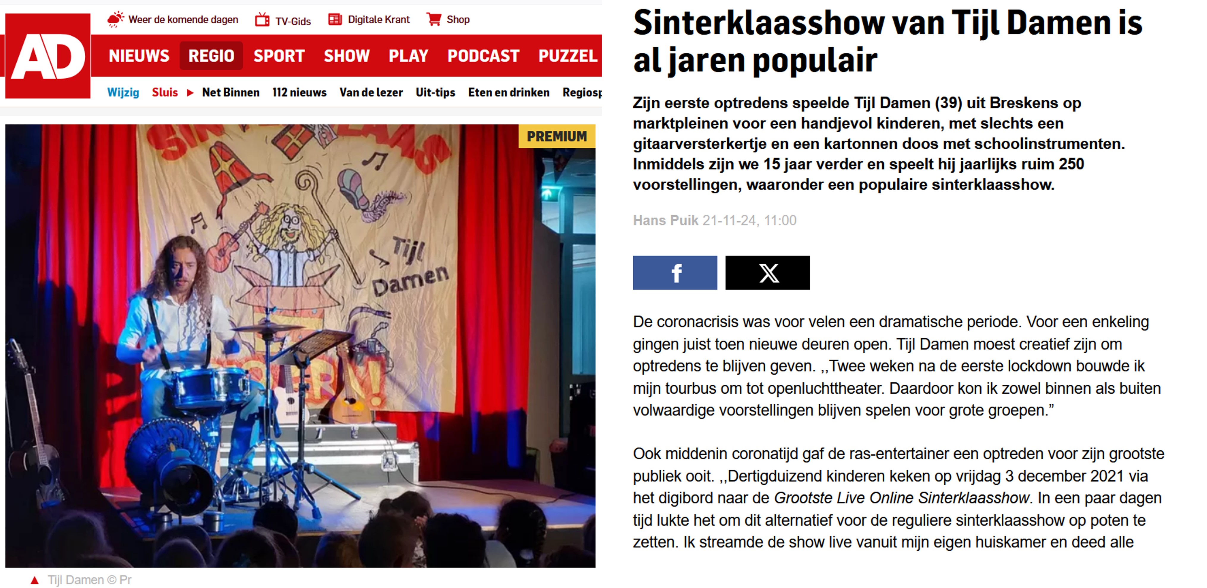 Sinterklaas ledeltheater Artikel AD 21 11 2024 a