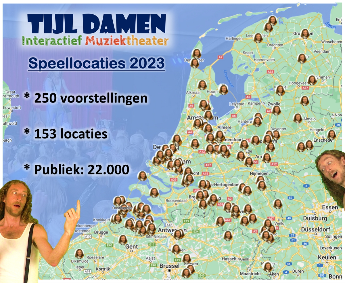 speellocaties Tijl Damen 2023