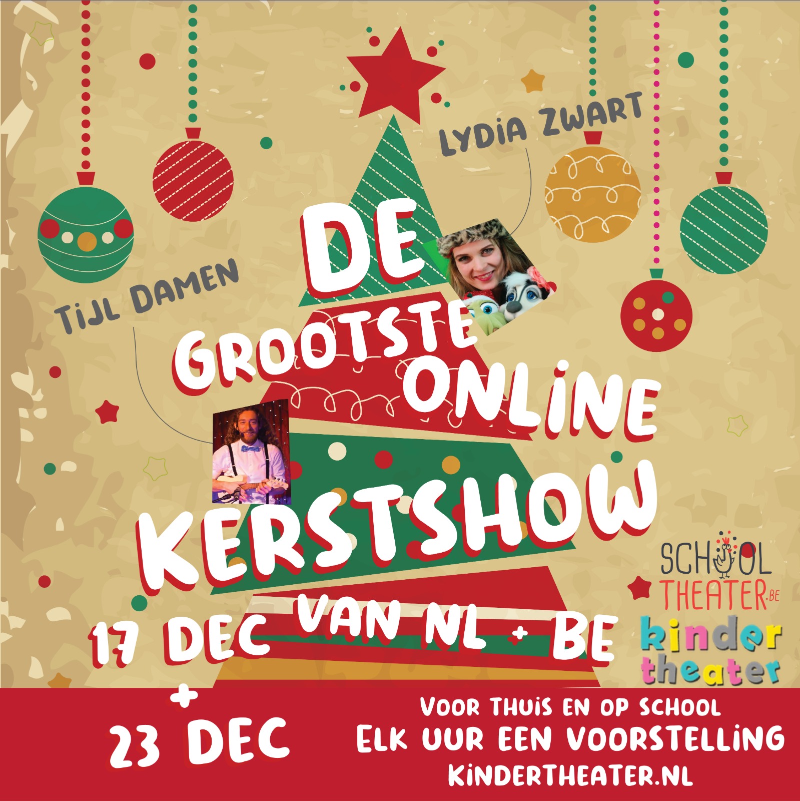 Tijl Damen speelt De Grootste Online Kerstshow van NL BE