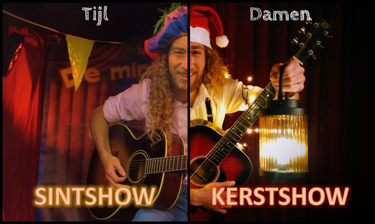 Boek de sinterklaasshow / kerstshow van Tijl Damen